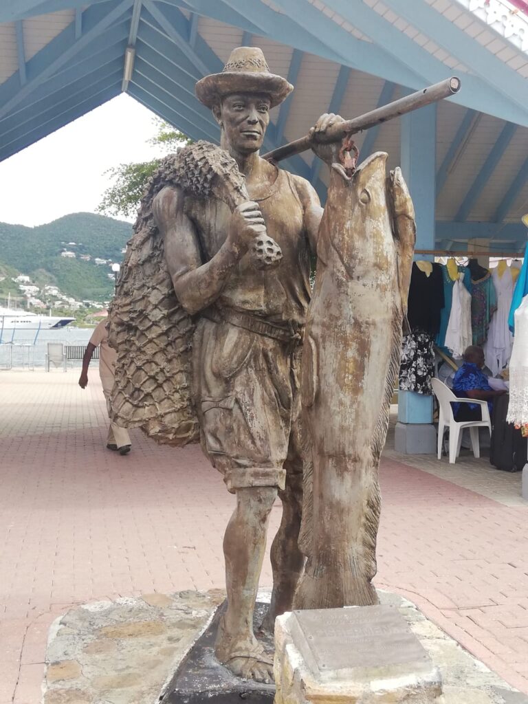 Fishermen Statue Sint Maarten