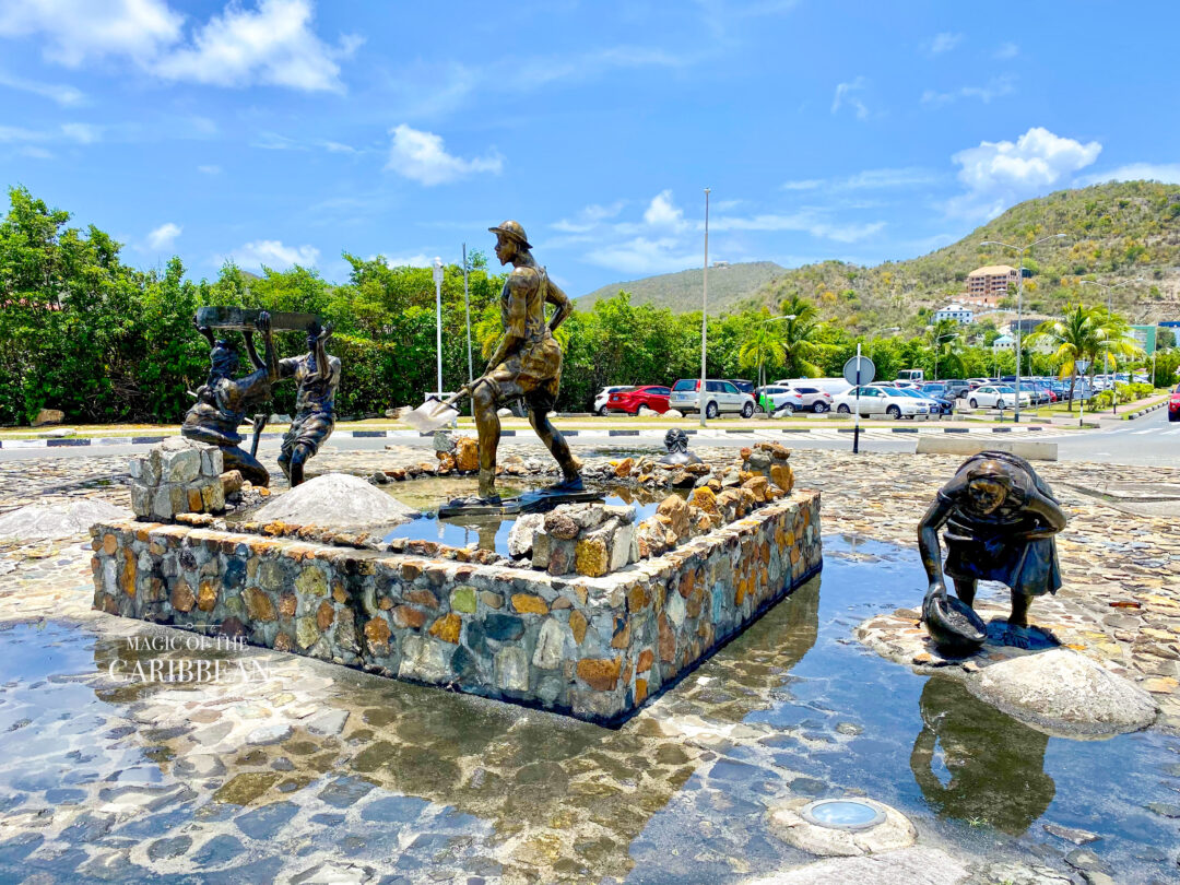 Salt Pickers Hand Statues in Sint Maarten - Magic of the Caribbean