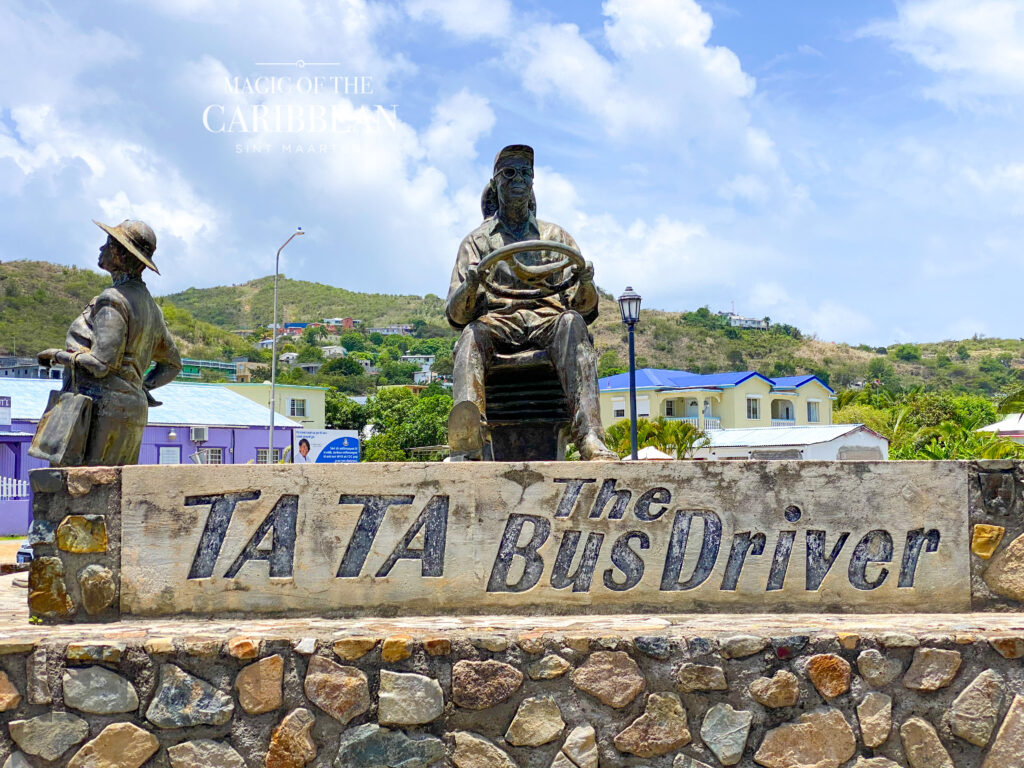 Tata the Bus Driver Statue Sint Maarten