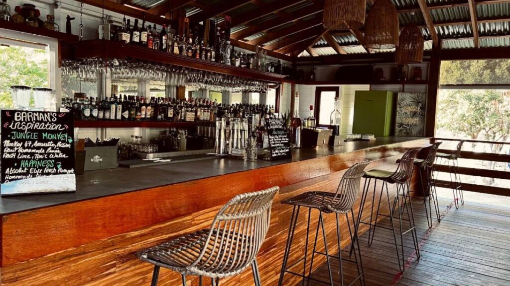 The Bar in Jungle Room Restaurant at Loterie Farm