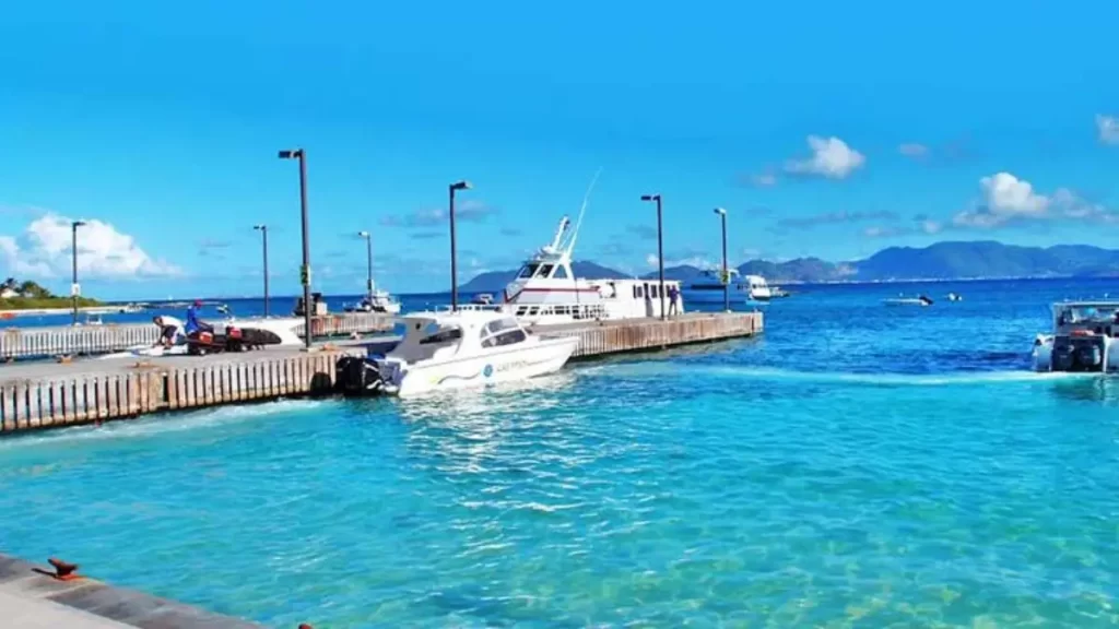 The ferry terminal in Anguilla