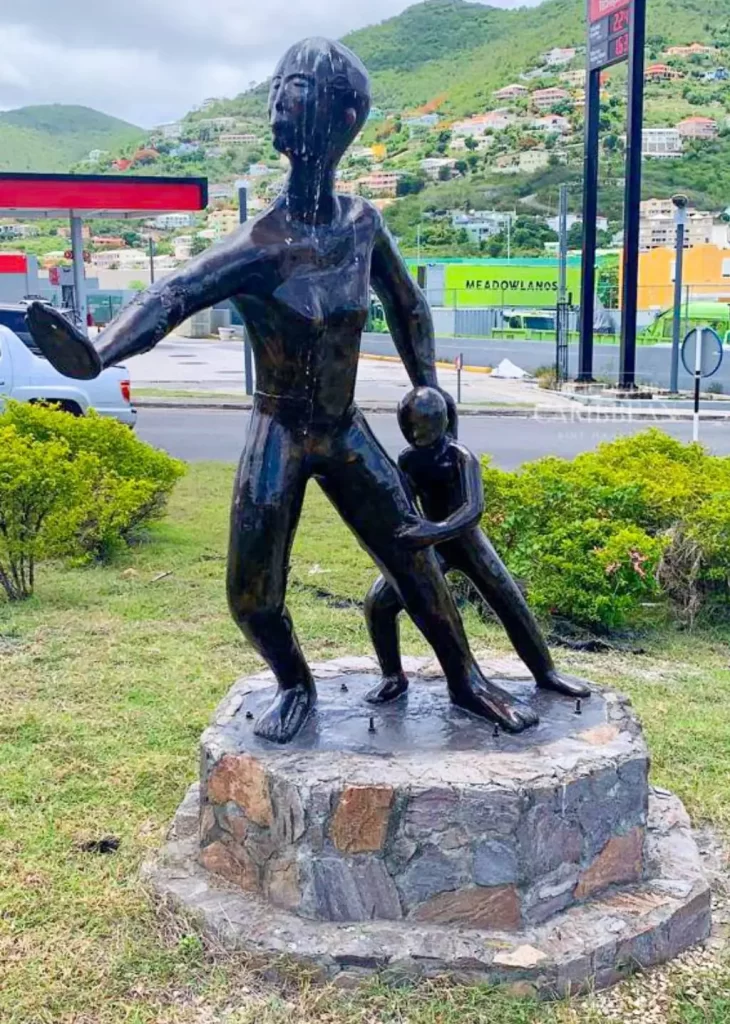 Look at the statue in SXM