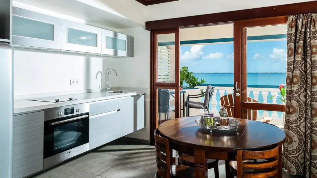 Nice kitchen and a beautiful view